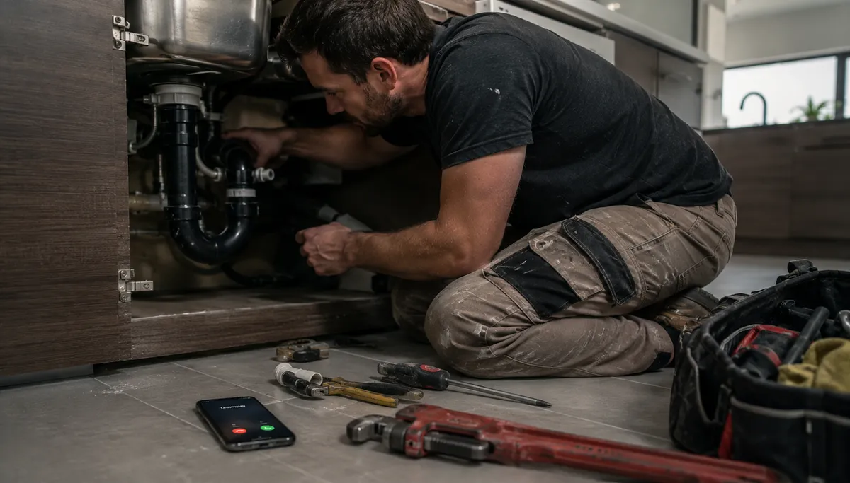 Burrow & Flow Plumbing at work
